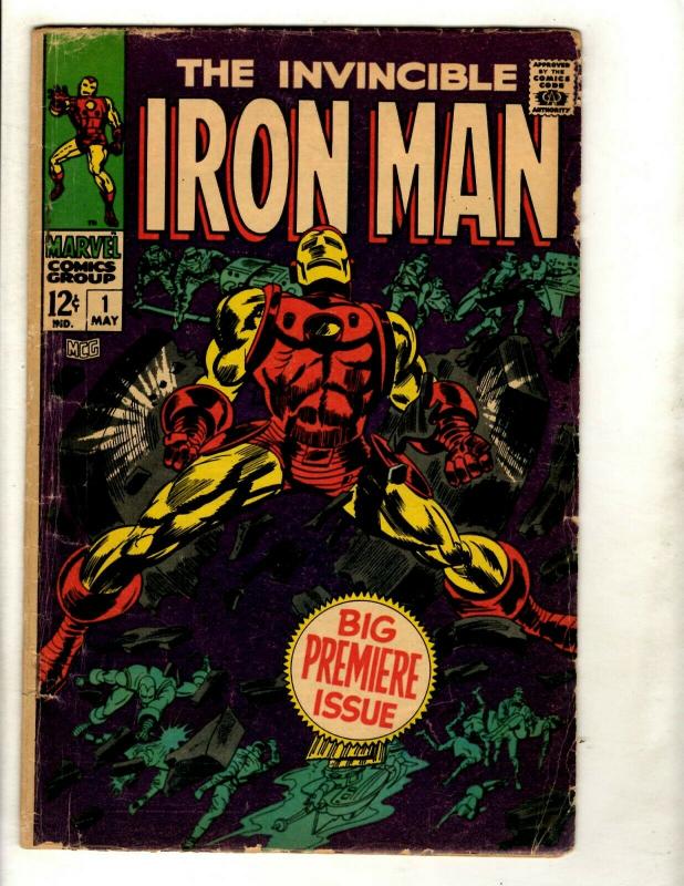 Invincible Iron Man # 1 VG Marvel Comic Book Silver Age Avengers Hulk Thor GK1