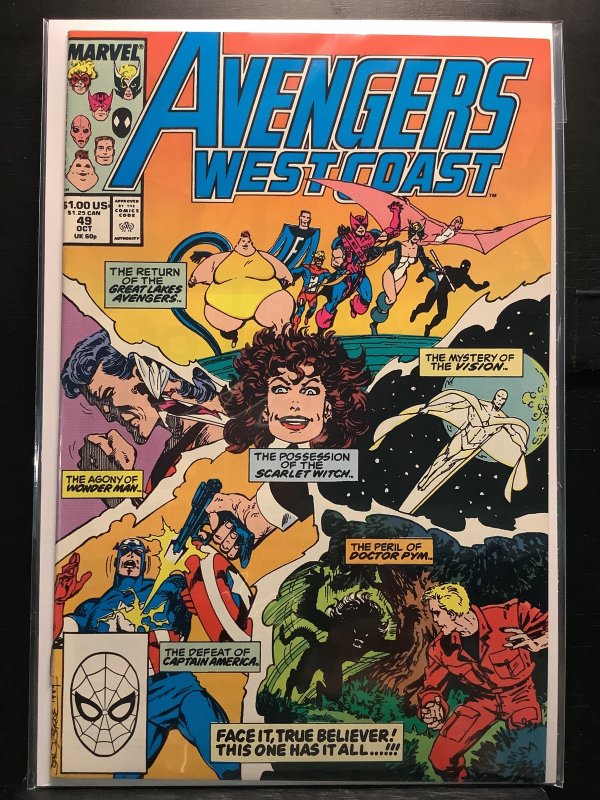 Avengers West Coast #49 Direct Edition (1989)