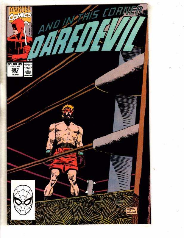 Lot Of 6 Daredevil Marvel Comic Books # 277 279 280 281 287 292 Defenders RM3