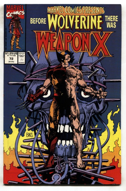 Marvel Comics Presents #72--1991--Weapon-X--Wolverine--comic book