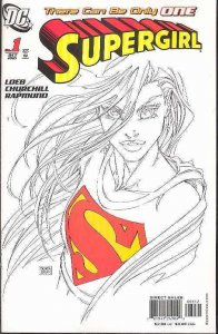 (2005) SUPERGIRL #1 2nd Print Michael Turner Sketch Variant Cover