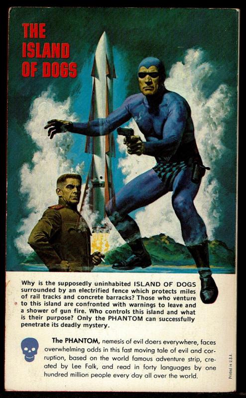 Lee Falk The Phantom: Island of Dogs - Avon Paperback 1st Edition 1975