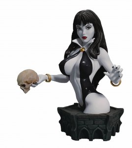 WOMEN DYNAMITE VAMPIRELLA ARTHUR ADAMS BUST B&W PROOF