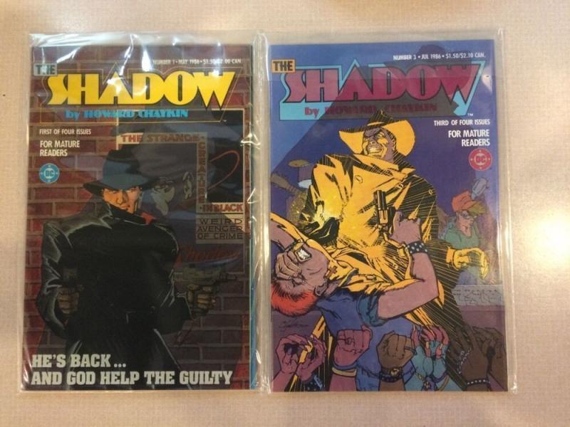 The Shadow 1-4 Complete Near Mint Lot Set Run