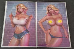 Totally Rad Life of Violet Alice Rauch Virgin & Topless Virgin Cover Set !! NM