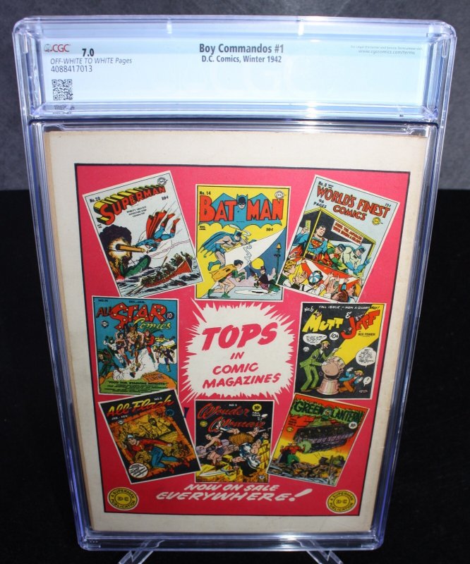 Boy Commandos #1 CGC (7.0) Origin & 1st Appearance of Liberty Belle - 1942