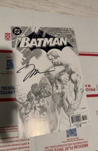 Batman #612 Second Print Cover (2003)Jim lee sketch signed by LEe