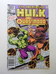 The Incredible Hulk versus Quasimodo (1983) FN/VF Condition!