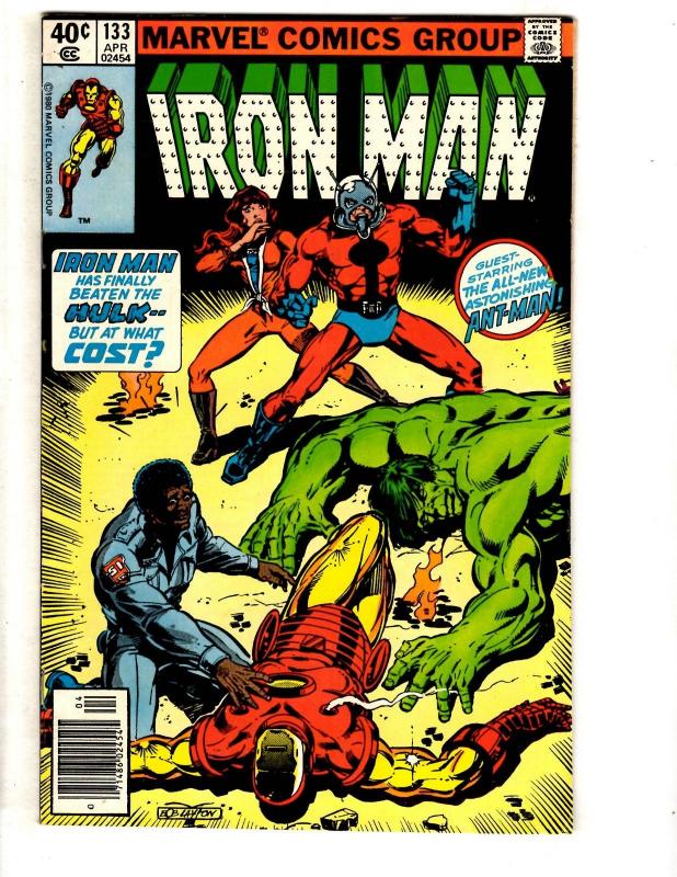 Lot Of 7 Iron Man Marvel Comic Books # 124 126 129 130 131 132 133 Avengers CR41