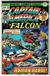 CAPTAIN AMERICA #194, FN+, Jack Kirby, Falcon, 1968, more CA in store