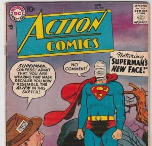 Action Comics 239 Strict 6.5 FN+ Mid-High-Grade(Apr-58) -Superman's New Face !