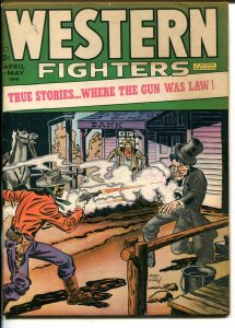 WESTERN FIGHTER #1 1948-HILLMAN-1ST ISSUE-SIMON & KIRBY COVER-BLACK BART-vg 