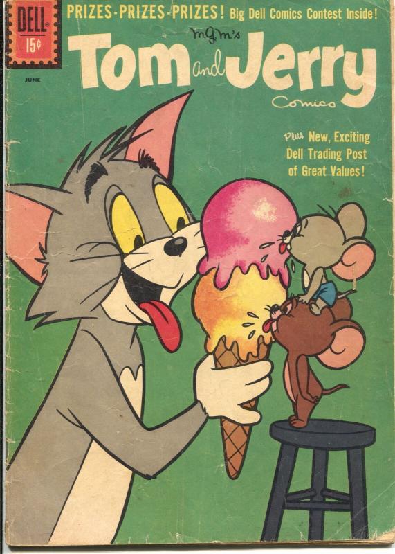 Tom and Jerry #203 1961-Dell-ice cream cover-G/VG