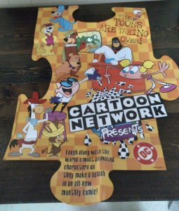 Cartoon Network Die-Cut Poster set of 3 Flintstones Jetsons Scooby-Doo 1997 