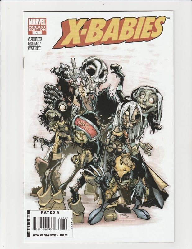 X-Babies #1 (2009 Marvel) 1:25 Ramos Zombie Variant NM Very Rare