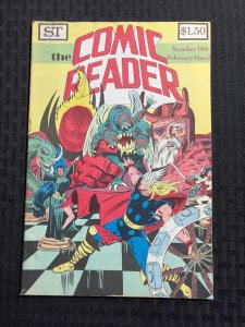 1982 THE COMIC READER Fanzine Magazine #199 VG/FN 5.0 Al Milgrom Thor Cover