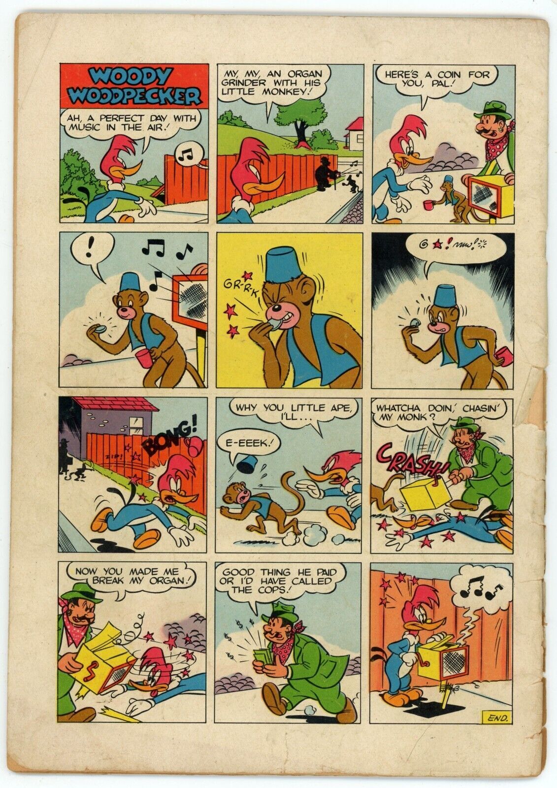 Woody Woodpecker 249 VG 2.5 Dell Four-Color Golden Age 1949 First