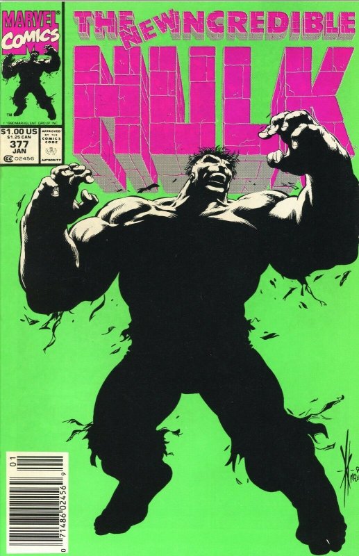 Incredible HULK 377 Newsstand Edition 1st appearance Professor HULK Marvel Comic