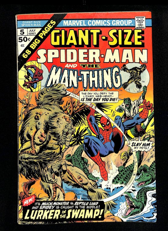 Giant-Size Spider-Man #5 Man-Thing!