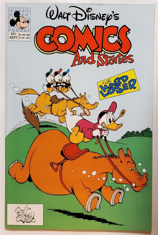 Walt Disney's Comics and Stories #551 (Sep 1990, Disney) VF+