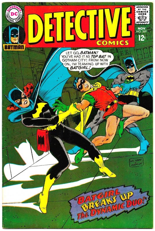 DETECTIVE COMICS #369 (Nov 1967) VF/NM 4th app BATGIRL!  Infantino! Neal Adams!