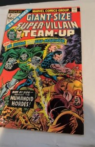 Giant-Size Super-Villain Team-Up #2  (1975)side by side with the human horde