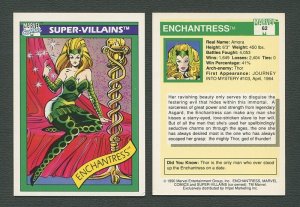 1990 Marvel Comics Card  #62  (Enchantress)  NM