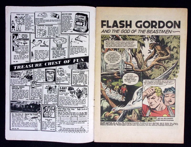 Flash Gordon #5 King Comics May 1967 E.C. Great Al Williamson Cover & Art EC