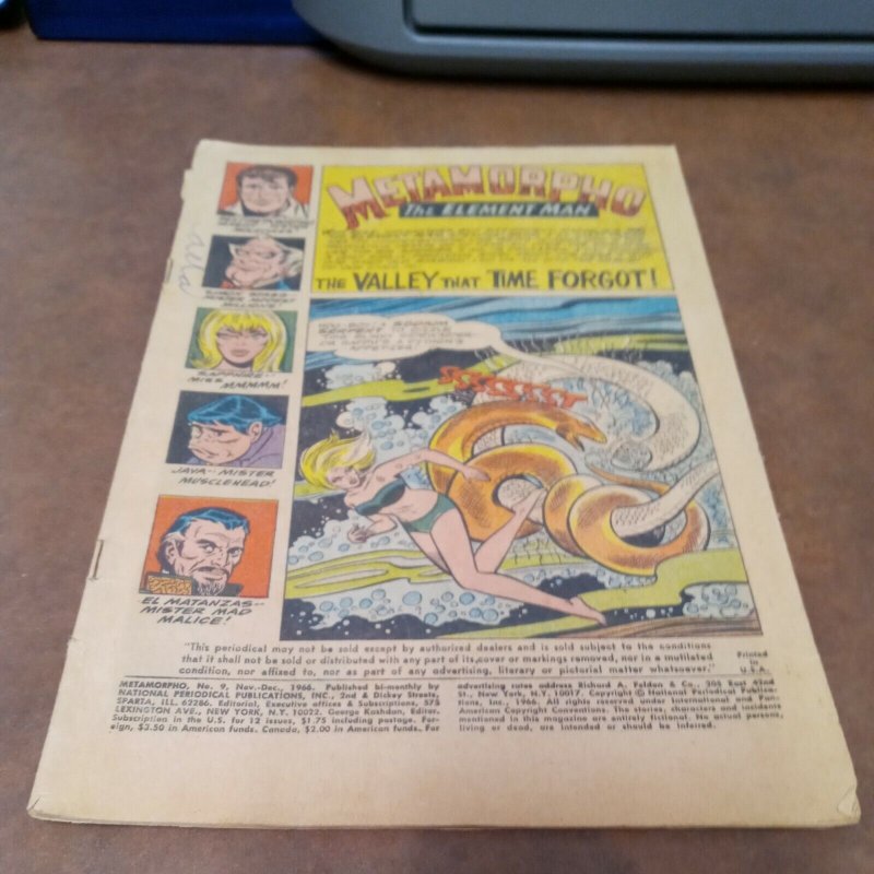 Metamorpho 8 9 16 Silver Age DC Comics Superhero Lot Run Set Collection