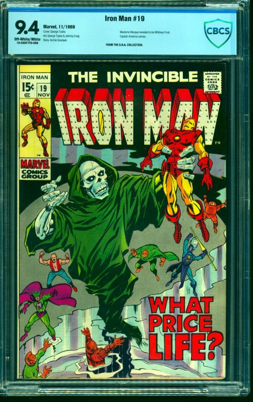 Iron Man #19 CBCS NM 9.4 Off White to White