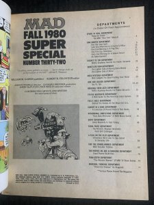 1980 Fall MAD SUPER SPECIAL Magazine #32 VG/FN 5.0 with Nostalgic #8 Insert