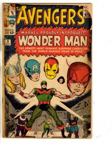 Avengers # 9 GD Marvel Comic Book Kang Iron Man Hulk Thor Captain America RH3