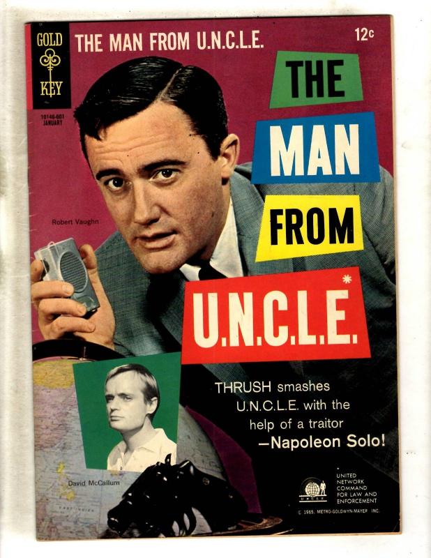 The Man From UNCLE # 4 VF Gold Key Silver Age Comic Book Photo Cover TV JF11