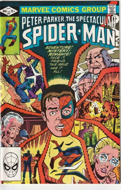 Peter Parker, The Spectacular Spider-Man # 67 Cover A NM Marvel 1982 [T2]