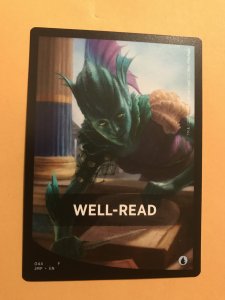 WELL READ Theme card : Magic the Gathering MTG card; JUMPSTART 2020  NM