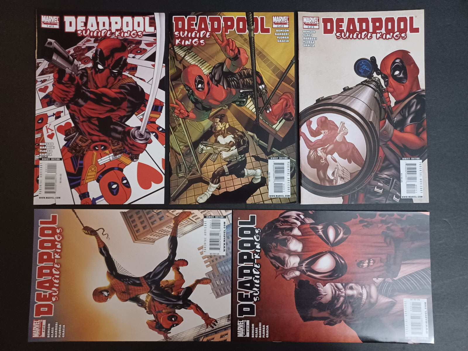 Deadpool Suicide Kings #1 2 3 4 & 5 - #1-5 - Complete Set - 2009 - NM
