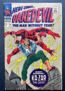 Daredevil #24 (1967) Ka-Zar App - VG+ - Silver age