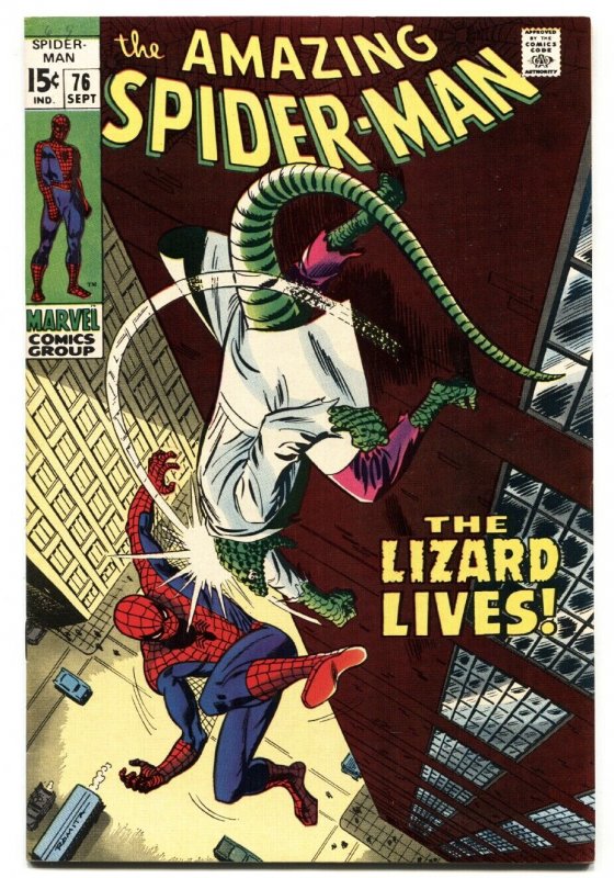 AMAZING SPIDER-MAN #76 1969- LIZARD - JOHN BUSCEMA- MARVEL COMICS- VF/NM 