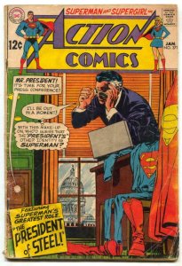 Action Comics #371 1969- SUPERMAN- President of Steel VG