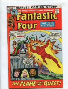 FANTASTIC FOUR #117 (FN-) THE FLAME AND THE QUEST!! 1971