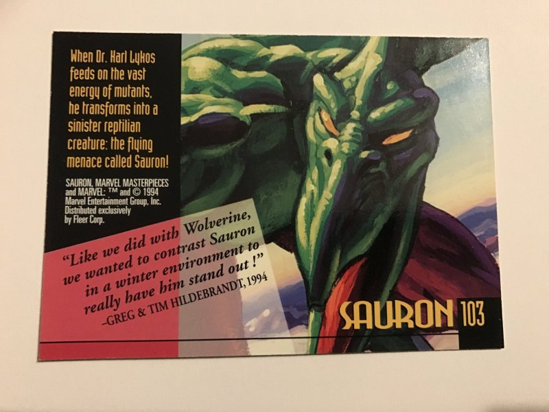 SAURON #103 card : 1994 Marvel Masterpieces, NM; Hilderbrandt art