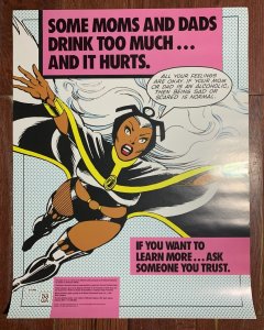 1987 NACA / Marvel Comics X-MEN STORM (Dave Cockrum) 17x22 PSA Poster FN+ 6.5