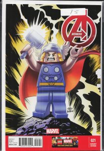 Avengers #21 Lego Cover (2013) The Avengers