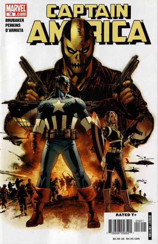 Captain America (5th Series) #16 VF/NM ; Marvel | Ed Brubaker Crossbones