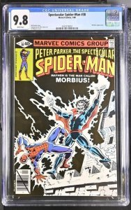 SPECTACULAR SPIDER-MAN #38 CGC 9.8 MORBIUS SAL BUSCEMA WHITE PAGES