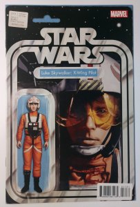 Star Wars #11 (9.4, 2016) Christopher Action Figure Variant (Luke Skywalker; ...