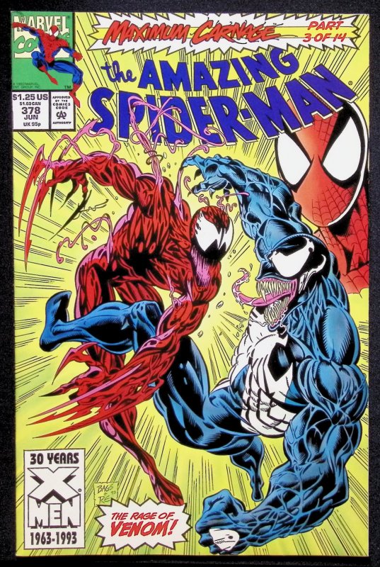 Amazing Spider-Man #378 Newsstand Variant Maximum Carnage Part 3 Venom!