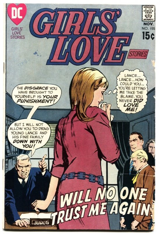 Girls' Love Stories #155 1970-DC ROMANCE COMICS-GIRL TEARS