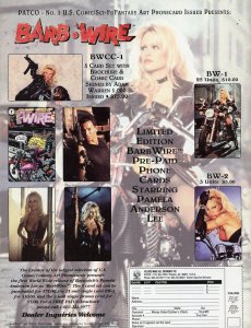 Barb Wire Comics Magazine Dark Horse Special (1996)Magazine with Poster VG/F 5.0