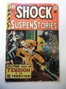 Shock SuspenStories #14 (1954) GD+ Condition 1 1/2 cumulative spine split